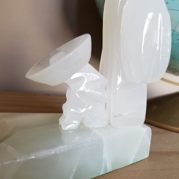 Vintage onyx Mexican Siesta man hand carved ashtray - Picture 9 of 10